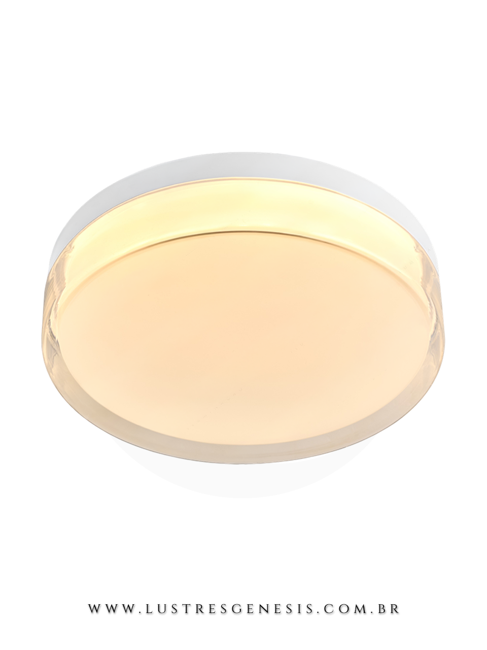 Plafon Branco 3 Tamanhos LED Multicolor 3000k, 4500k e 6500k Para Corredor, Sala, Lavabos e Quartos